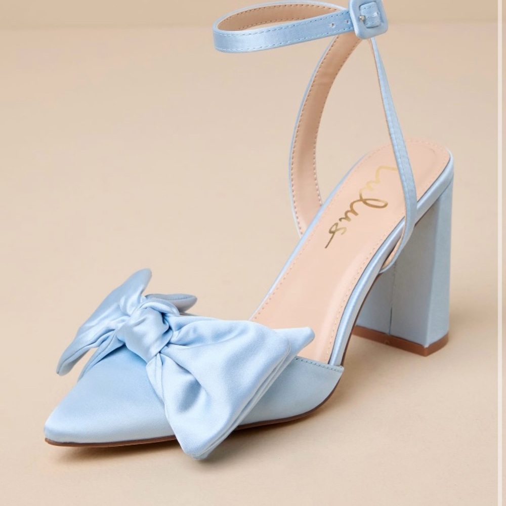 Lulus blue blow shoes